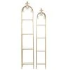 Grayson Lane 13.30-in D x 13.30-in W x 74-in H 4-Tier Decorative Metal Shelves