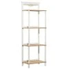 Grayson Lane 14.25-in D x 25-in W x 70.63-in H 4-Tier Decorative Wood Shelves