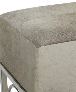 Grayson Lane Industrial White Cowhide Accent Bench 7 Grayson Lane Industrial White Cowhide Accent Bench -GRAYSON LANE shop 330901893 AlternateImage3 l