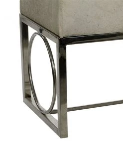 Grayson Lane Industrial White Cowhide Accent Bench 8 Grayson Lane Industrial White Cowhide Accent Bench -GRAYSON LANE shop 330901893 AlternateImage4 l