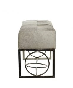 Grayson Lane Industrial White Cowhide Accent Bench 9 Grayson Lane Industrial White Cowhide Accent Bench -GRAYSON LANE shop 330901893 AlternateImage5 l