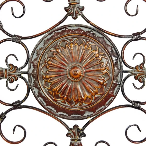 Grayson Lane 53-in H x 18-in W Brown Metal Ornamental Wall Accent 5 Grayson Lane 53-in H x 18-in W Brown Metal Ornamental Wall Accent - Image 5