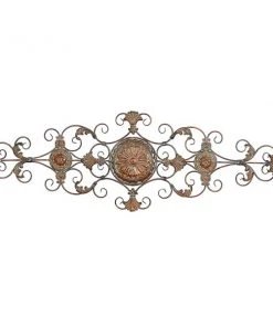 Grayson Lane 53-in H x 18-in W Brown Metal Ornamental Wall Accent