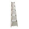 Grayson Lane 10.5-in D x 20-in W x 70-in H 0-Tier Leaning Metal Shelves