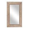 Grayson Lane 59.44-in L X 35.88-in W Rectangle Brown Framed Wall Mirror