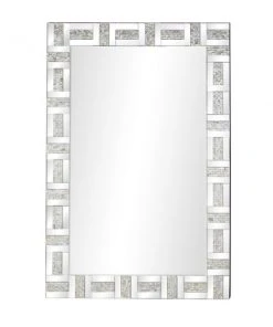 Grayson Lane 47.13-in L X 31.5-in W Glam Rectangle Silver Framed Wall Mirror -GRAYSON LANE shop 330901898 AlternateImage5 l