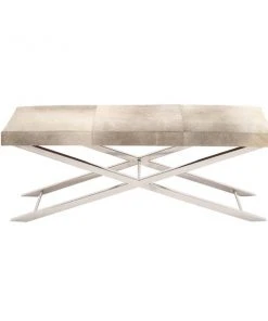 Grayson Lane Industrial Beige/Grey Accent Bench