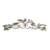 Grayson Lane 10-in H x 43-in W Multicoloured Metal Traditional Floral and Botanical Wall Accent
