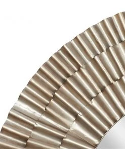 Grayson Lane 41.5-in L X 41.5-in W Rustic Round Silver Framed Wall Mirror -GRAYSON LANE shop 330901901 AlternateImage3 l