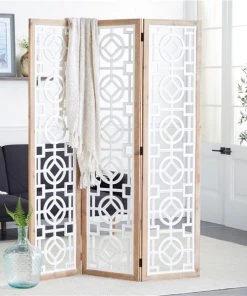 Grayson Lane 3-Panel White Wood Folding Country Style Room Divider -GRAYSON LANE shop 330901903 AlternateImage2 l
