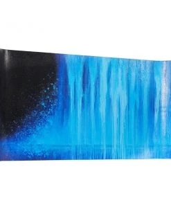 Grayson Lane Blue Frameless 31.5-in H x 63.25-in W Abstract Canvas Painting -GRAYSON LANE shop 330901907 AlternateImage7 l