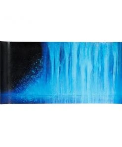 Grayson Lane Blue Frameless 31.5-in H x 63.25-in W Abstract Canvas Painting