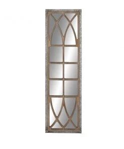 Grayson Lane 52.38-in L X 15.19-in W Farmhouse Rectangle Blue Framed Wall Mirror 4 Grayson Lane 52.38-in L X 15.19-in W Farmhouse Rectangle Blue Framed Wall Mirror -GRAYSON LANE shop 330901913 AlternateImage6 l