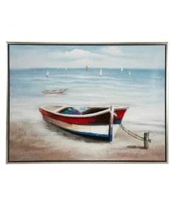 Grayson Lane Silver Wood Framed 35.5-in H x 47-in W Coastal Canvas Print -GRAYSON LANE shop 330901919 AlternateImage5 l