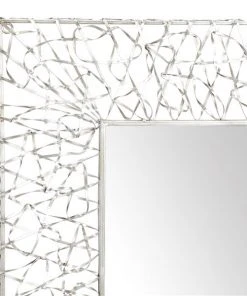 Grayson Lane 42.5-in L X 32.5-in W Industrial Rectangle Silver Framed Wall Mirror -GRAYSON LANE shop 330901921 AlternateImage3 l