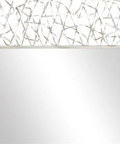 Grayson Lane 42.5-in L X 32.5-in W Industrial Rectangle Silver Framed Wall Mirror -GRAYSON LANE shop 330901921 AlternateImage4 l