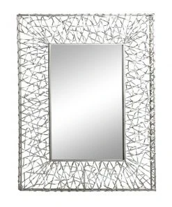 Grayson Lane 42.5-in L X 32.5-in W Industrial Rectangle Silver Framed Wall Mirror -GRAYSON LANE shop 330901921 AlternateImage5 l