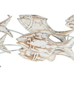 Grayson Lane 17-in H x 45-in W White Wood Coastal Fish Wall Accent -GRAYSON LANE shop 330901922 AlternateImage5 l
