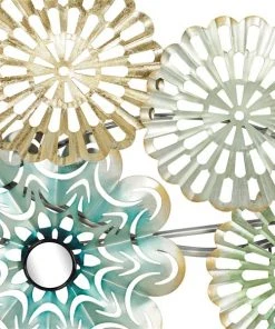 Grayson Lane 71-in H x 21-in W Multicoloured Metal Eclectic Floral and Botanical Wall Accent -GRAYSON LANE shop 330901924 AlternateImage6 l