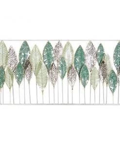 Grayson Lane 24-in H x 48.30-in W Green Metal Traditional Floral and Botanical Wall Accent