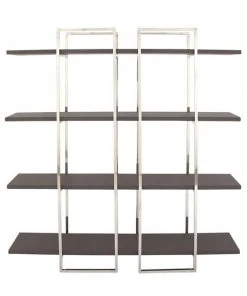 Grayson Lane 14-in D x 63-in W x 69-in H 4-Tier Decorative Steel Shelves