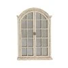 Grayson Lane 45-in L X 31-in W Vintage Arch Cream Framed Wall Mirror