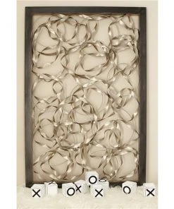 Grayson Lane 40-in H x 60-in W Silver Metal Modern/Contemporary Abstract Wall Accent -GRAYSON LANE shop 330901934 AlternateImage2 l