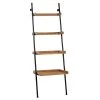 Grayson Lane 28-in D x 24-in W x 72-in H 4-Tier Leaning Wood Shelves