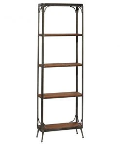 Grayson Lane 10-in D x 23.5-in W x 71-in H 5-Tier Decorative Wood Shelves