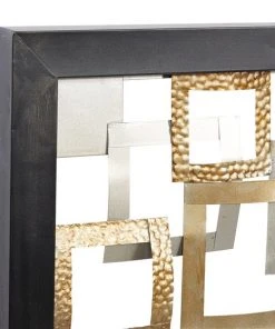 Grayson Lane 48-in H x 16-in W Gold Metal Modern Abstract Wall Accent -GRAYSON LANE shop 330901957 AlternateImage5 l