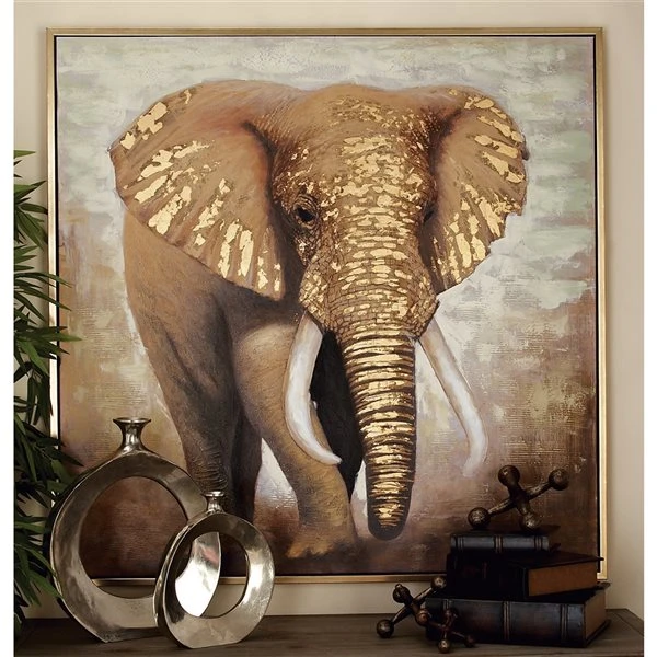 Grayson Lane Gold Wood Framed 47-in H x 47-in W Animals Canvas Print 2 Grayson Lane Gold Wood Framed 47-in H x 47-in W Animals Canvas Print - Image 2