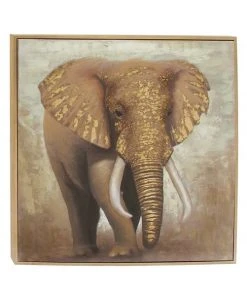 Grayson Lane Gold Wood Framed 47-in H x 47-in W Animals Canvas Print