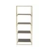 Grayson Lane 11-in D x 24-in W x 63-in H 4-Tier Decorative Metal Shelves