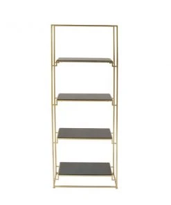 Grayson Lane 11-in D x 24-in W x 63-in H 4-Tier Decorative Metal Shelves