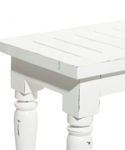 Grayson Lane Farmhouse Distressed White Accent Bench -GRAYSON LANE shop 330901962 AlternateImage4 l