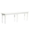 Grayson Lane Farmhouse Distressed White Accent Bench