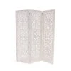 Grayson Lane 3-Panel White Mango Wood Folding Farmhouse Style Room Divider