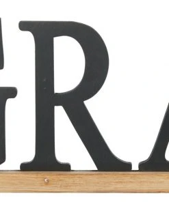 Grayson Lane 9.5-in H x 48-in W Black Metal Traditional Words and Text Wall Accent -GRAYSON LANE shop 330901970 AlternateImage6 l