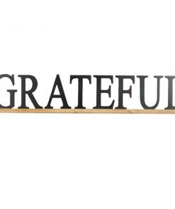 Grayson Lane 9.5-in H x 48-in W Black Metal Traditional Words and Text Wall Accent