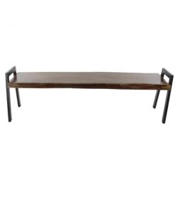 Grayson Lane Industrial Brown/Black Accent Bench