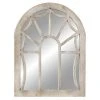 Grayson Lane 44-in L X 36-in W Vintage Arch Cream Framed Wall Mirror