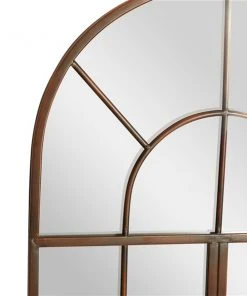 Grayson Lane 48-in L X 24-in W Traditional Arch Brown Framed Wall Mirror -GRAYSON LANE shop 330901974 AlternateImage3 l
