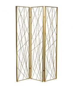 Grayson Lane 3-Panel Gold Metal Folding Glam Style Room Divider 8 Grayson Lane 3-Panel Gold Metal Folding Glam Style Room Divider -GRAYSON LANE shop 330901991 AlternateImage5 l