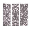 Grayson Lane 72-in H x 23.88-in W Grey Wood Traditional Floral and Botanical Wall Accent - 3-Pack