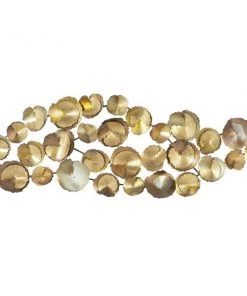 Grayson Lane 22-in H x 62-in W Gold Metal Modern/Contemporary Ornamental Wall Accent