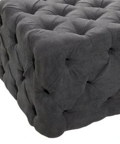 Grayson Lane Vintage Grey Tufted Wood Accent Bench -GRAYSON LANE shop 330902002 AlternateImage3 l