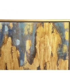 Grayson Lane Gold Wood Framed 47-in H x 36-in W Abstract Brown Canvas Painting -GRAYSON LANE shop 330902005 AlternateImage3 l