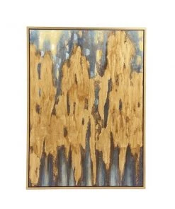 Grayson Lane Gold Wood Framed 47-in H x 36-in W Abstract Brown Canvas Painting -GRAYSON LANE shop 330902005 AlternateImage5 l