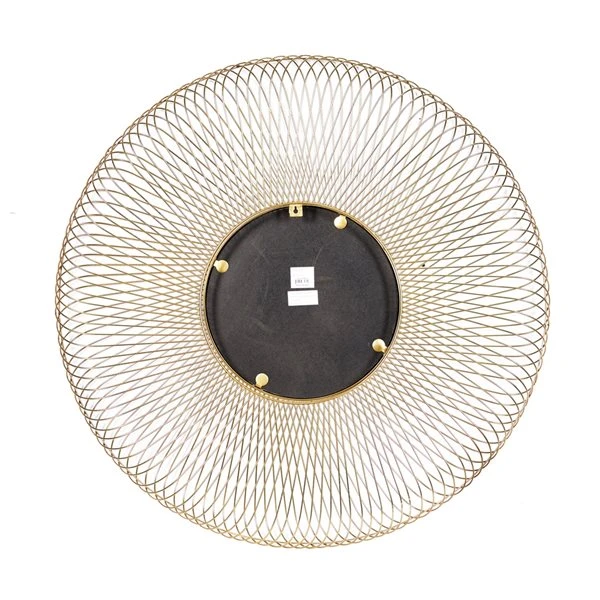 Grayson Lane 40-in L X 40-in W Modern Round Gold Framed Wall Mirror 5 Grayson Lane 40-in L X 40-in W Modern Round Gold Framed Wall Mirror - Image 5