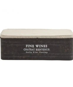 Grayson Lane Industrial Light Beige Storage Bench